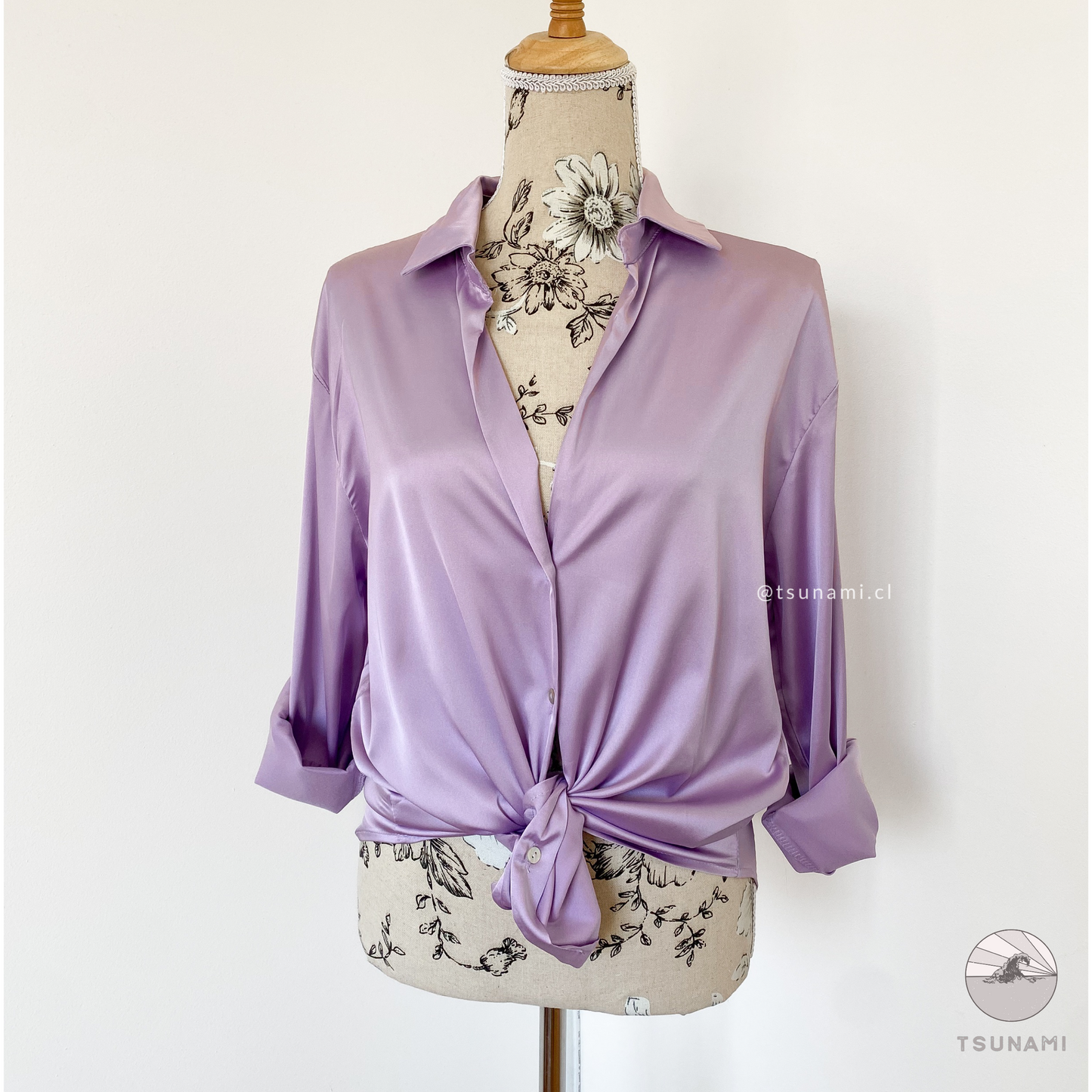 Camisa satinada