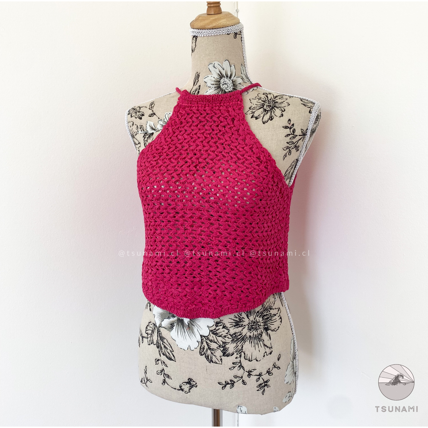 Top tejido halter