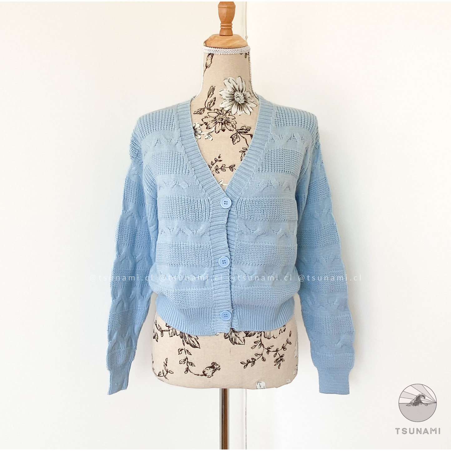Cardigan con diseño zigzag