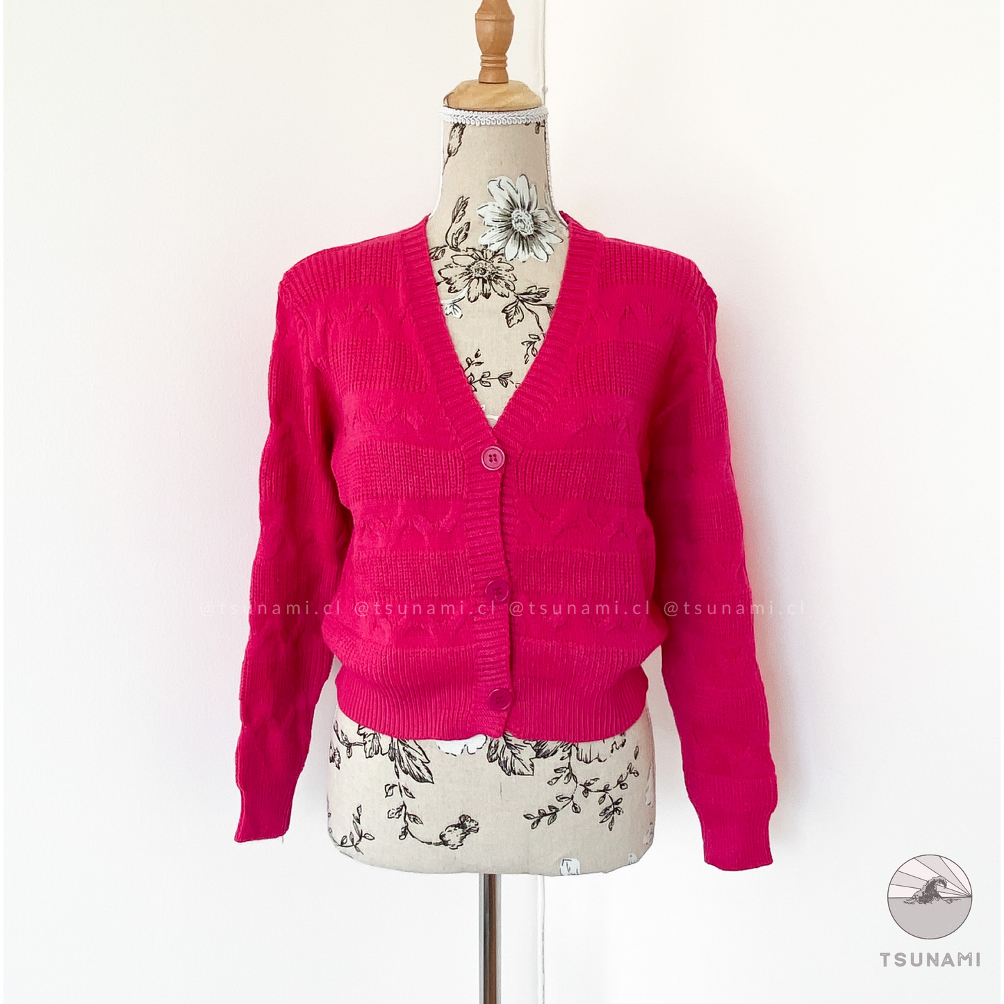 Cardigan con diseño zigzag