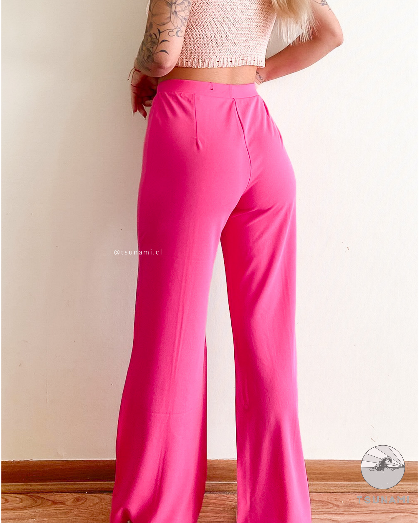 Pantalón sastrero pretina elástica