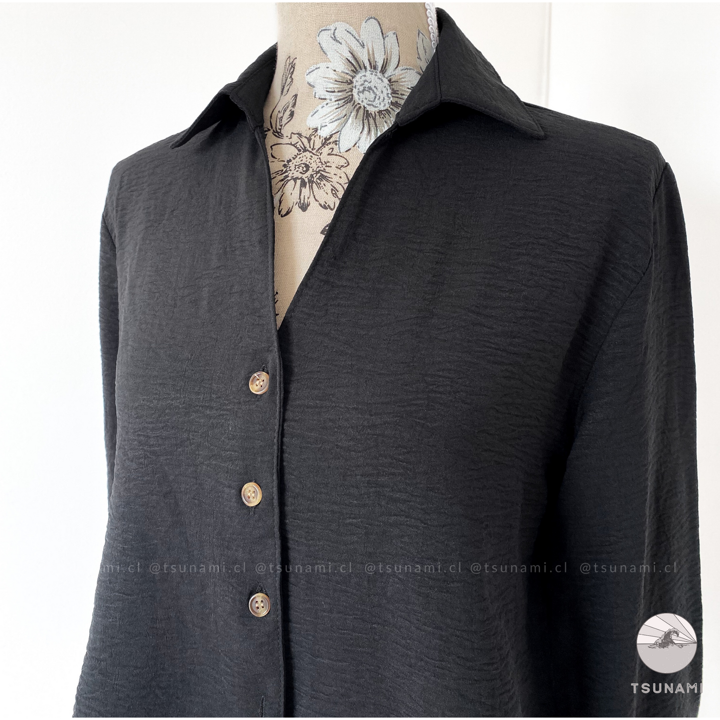Camisa corta con textura
