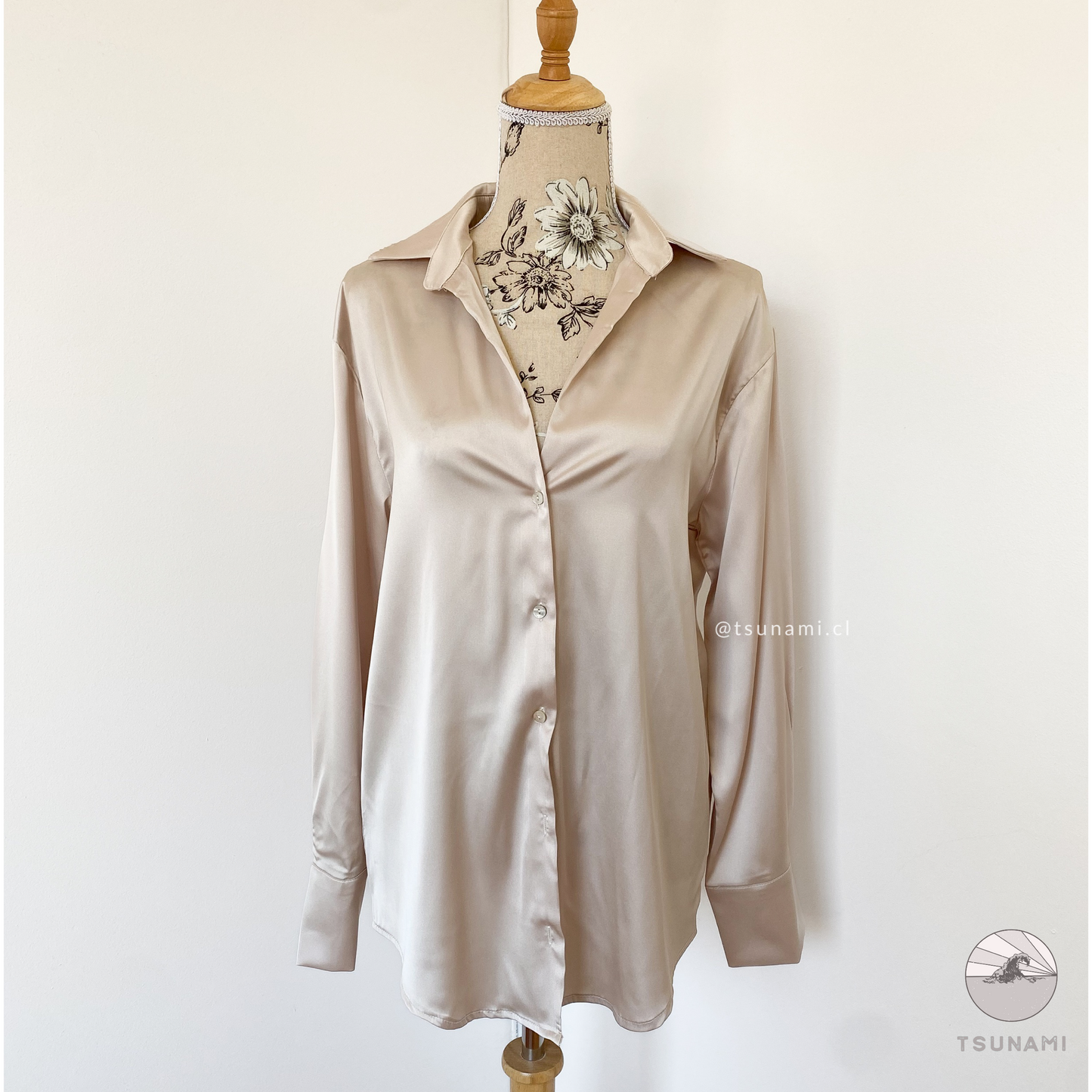 Camisa satinada