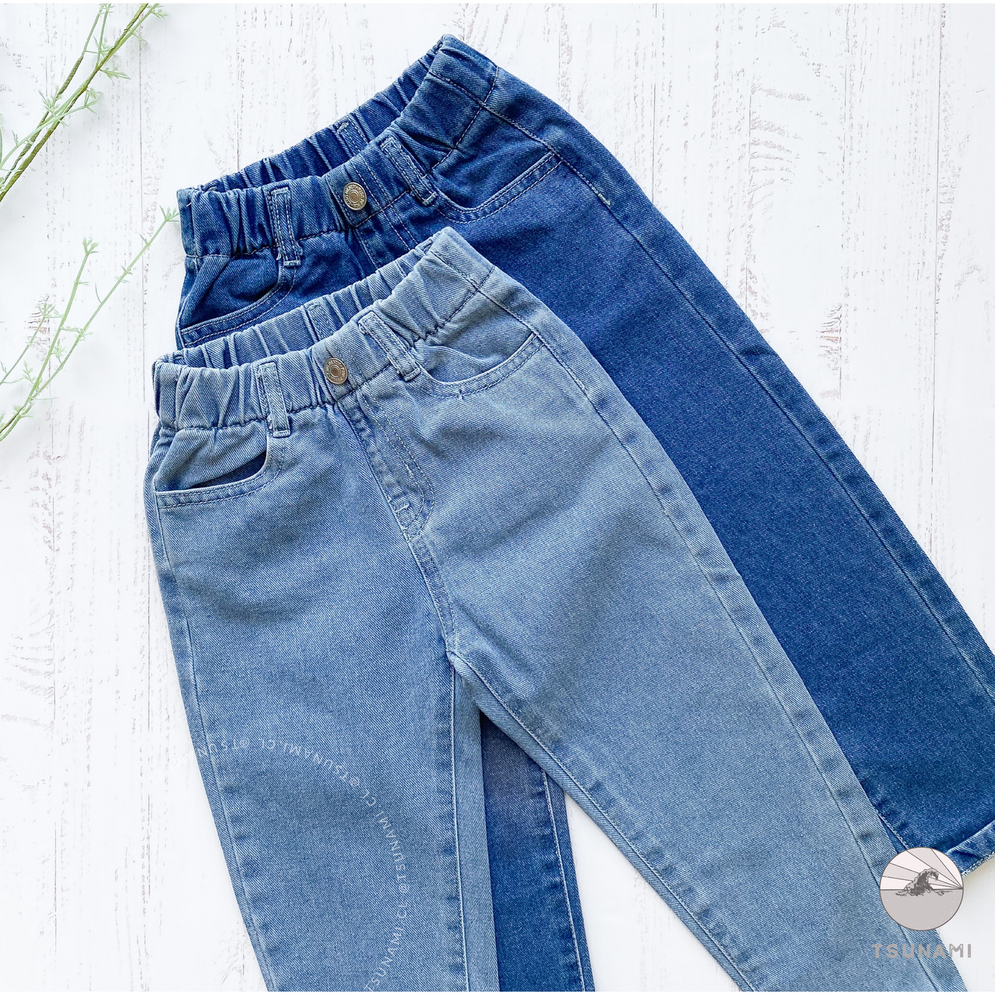 Jeans con pretina elástica