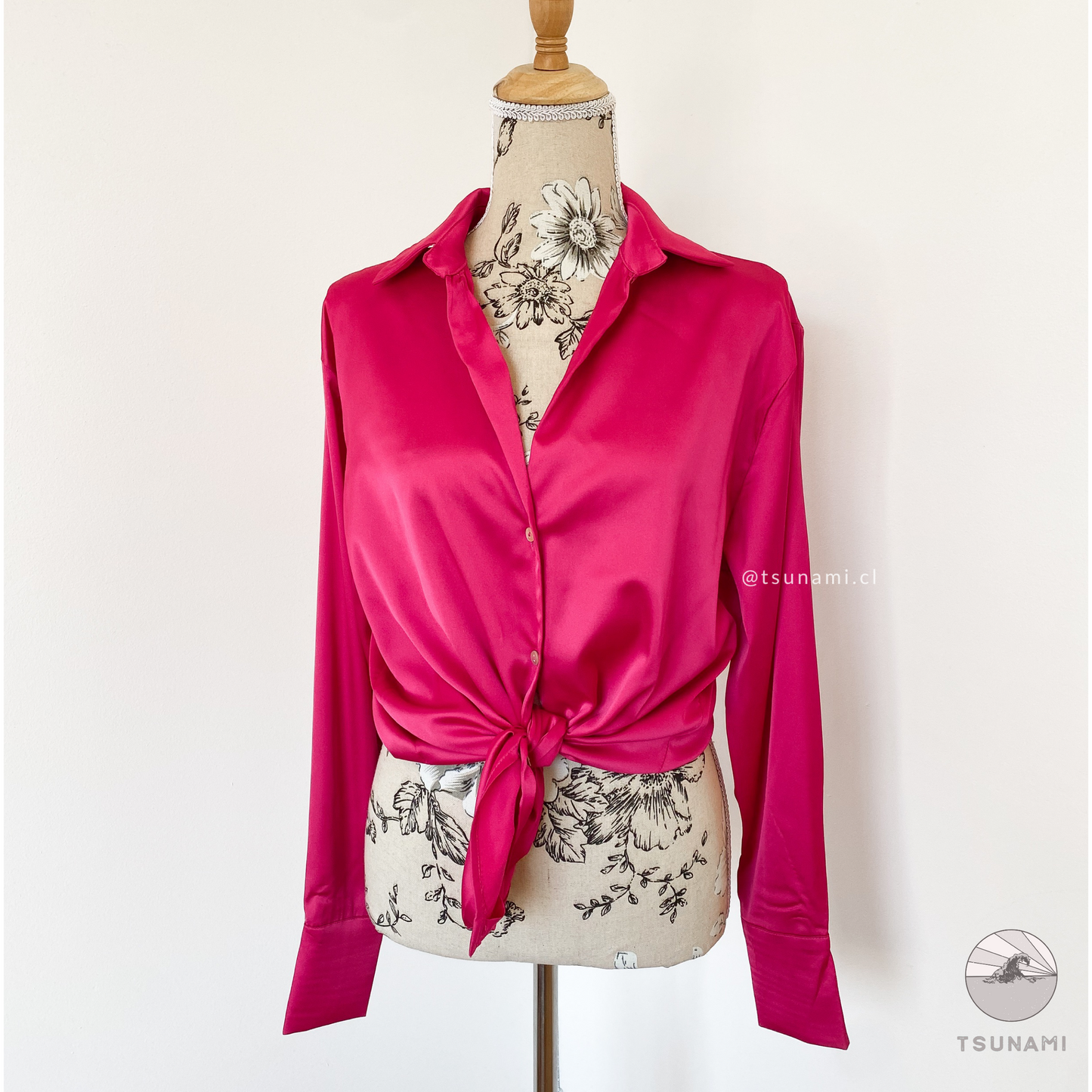 Camisa satinada