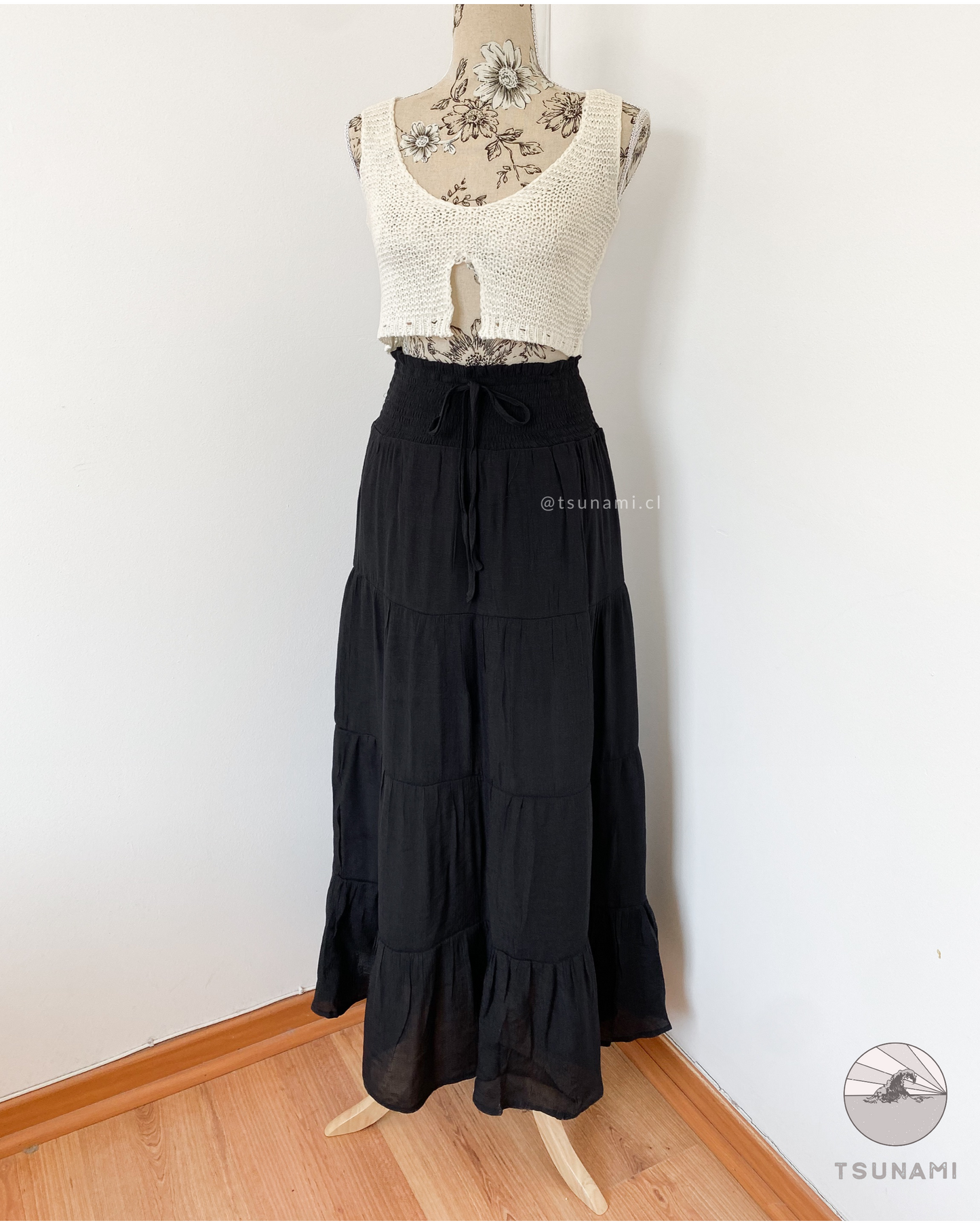 Maxi falda fluida