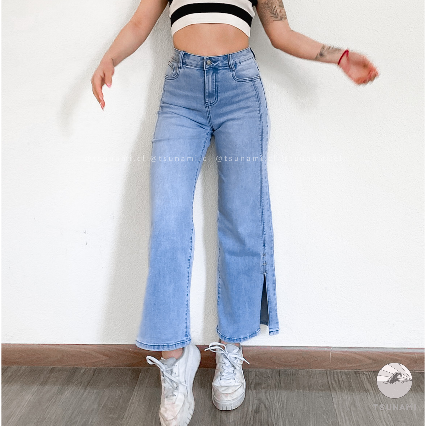 Wide leg con abertura