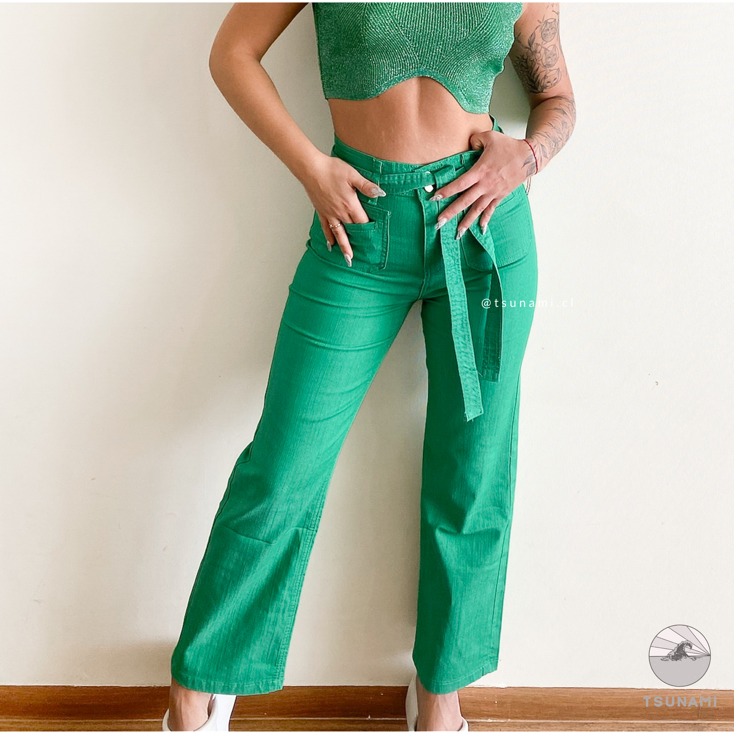 Pantalón con lazo