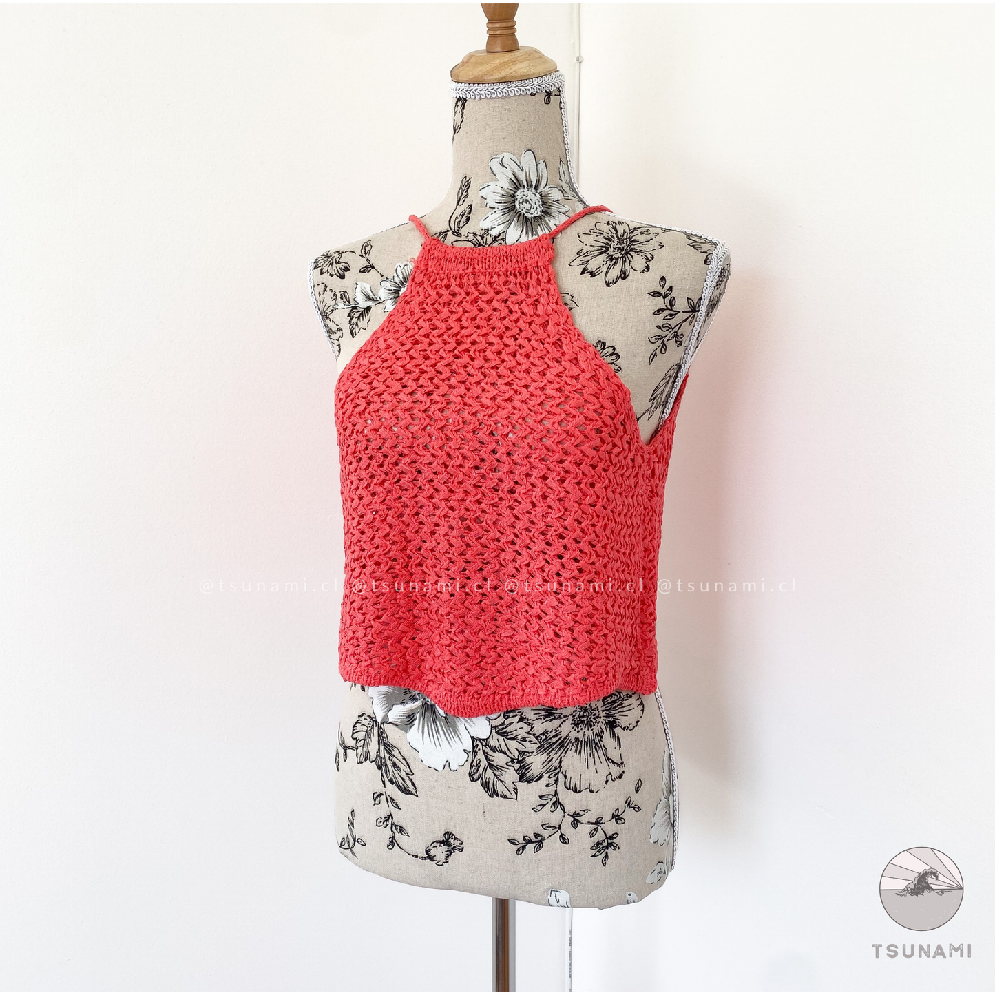 Top tejido halter