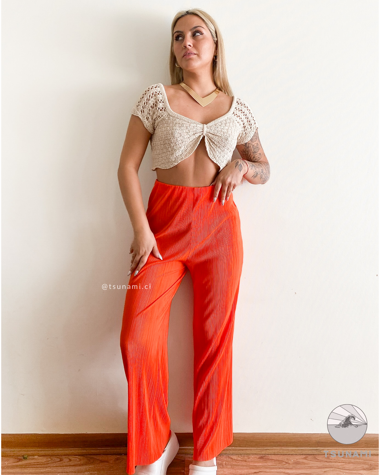 Pantalón plisado