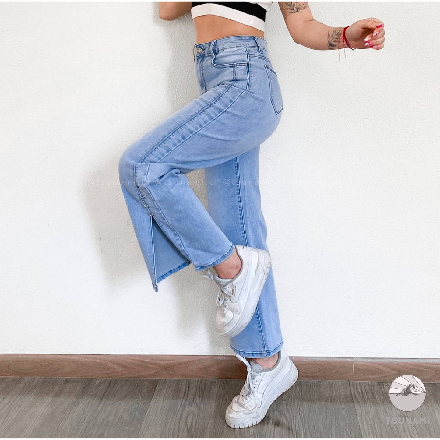 Wide leg con abertura