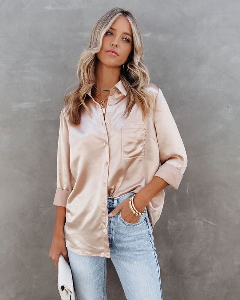 Camisa satinada