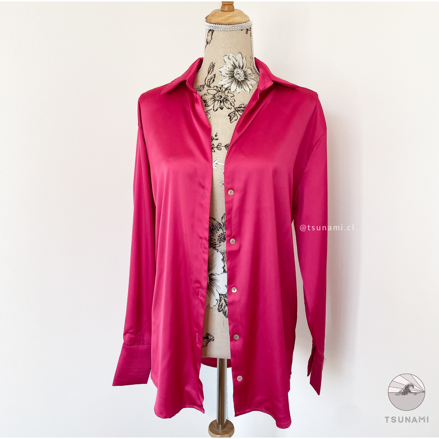 Camisa satinada
