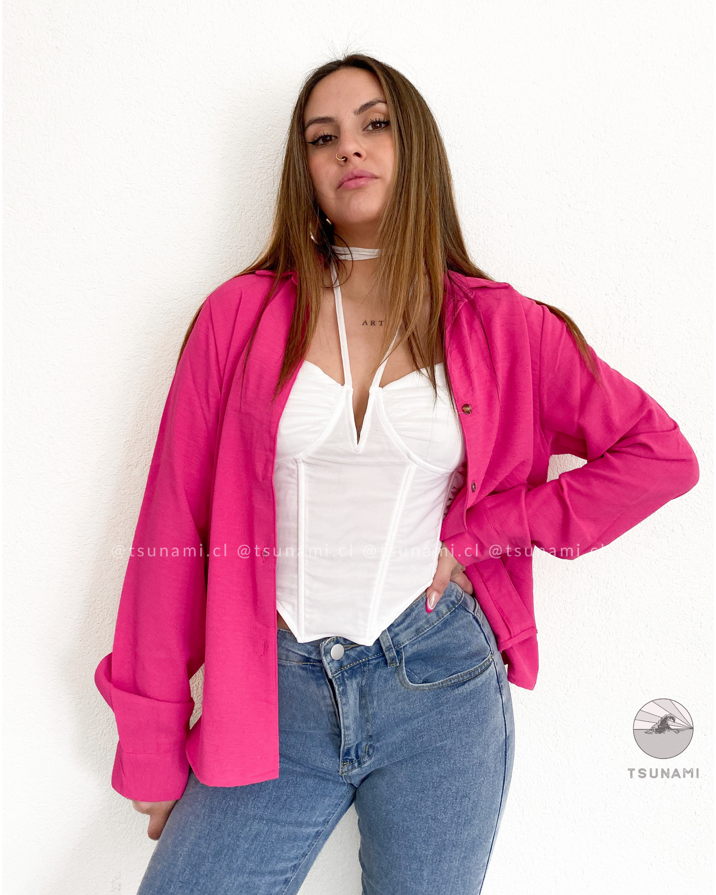 Camisa con textura