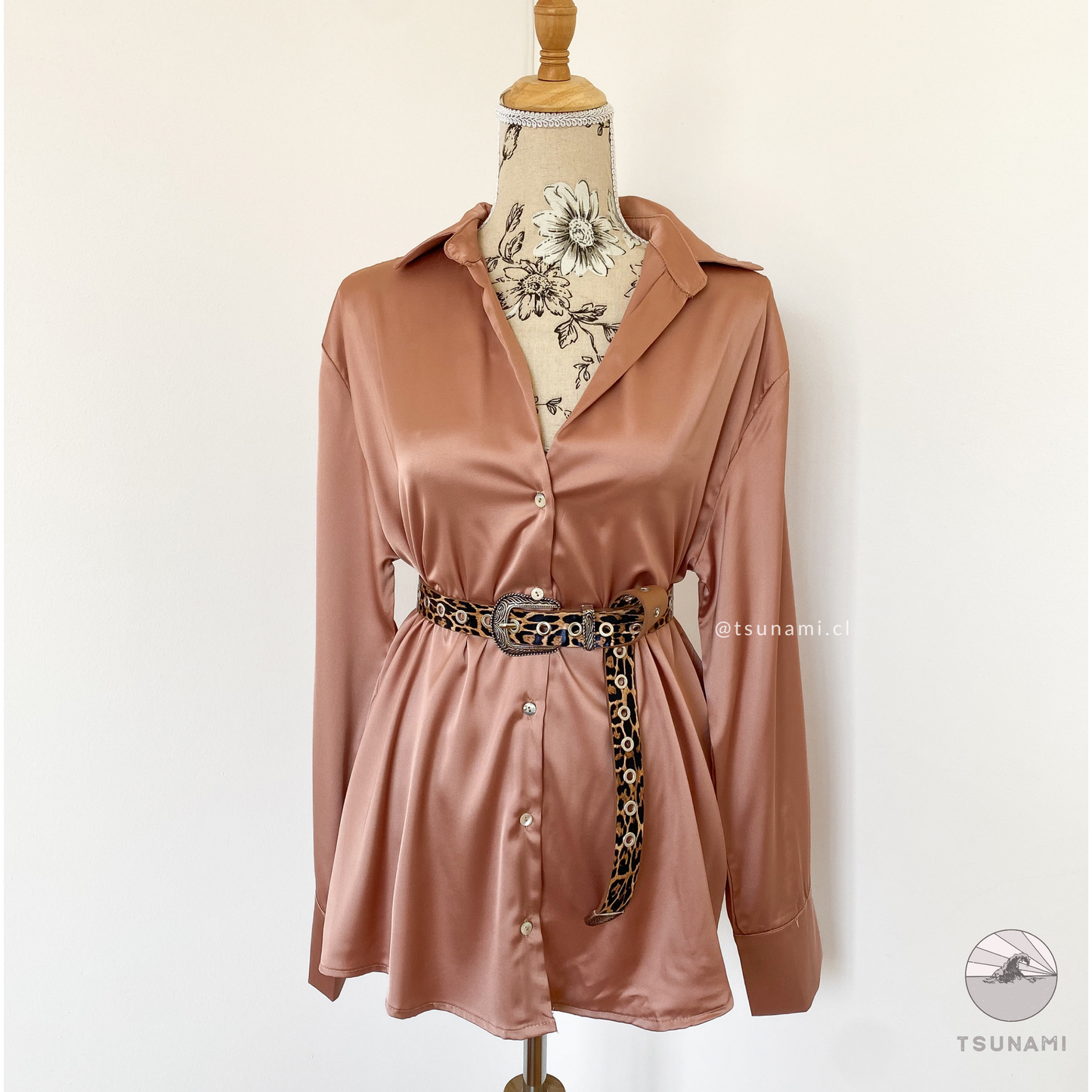 Camisa satinada