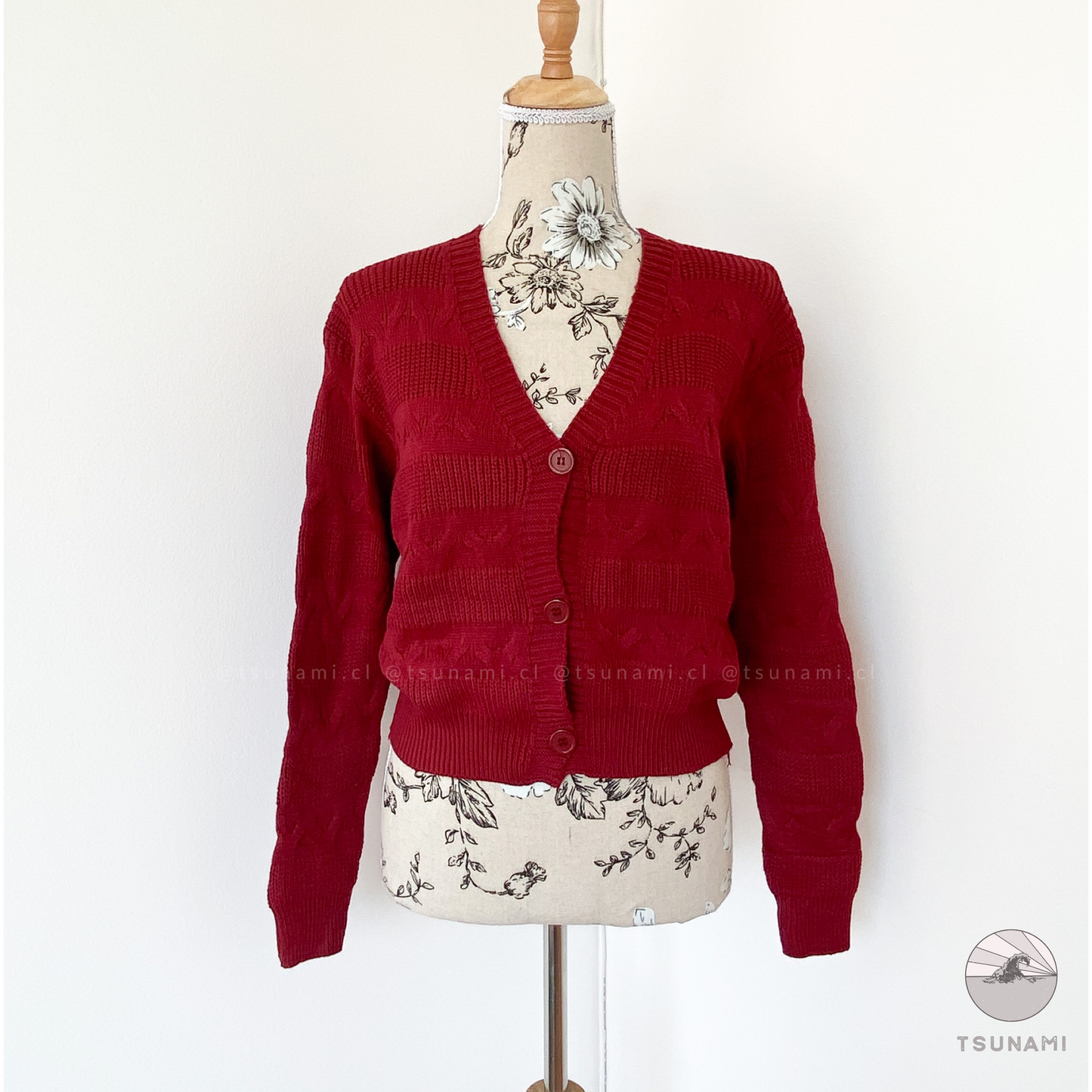 Cardigan con diseño zigzag