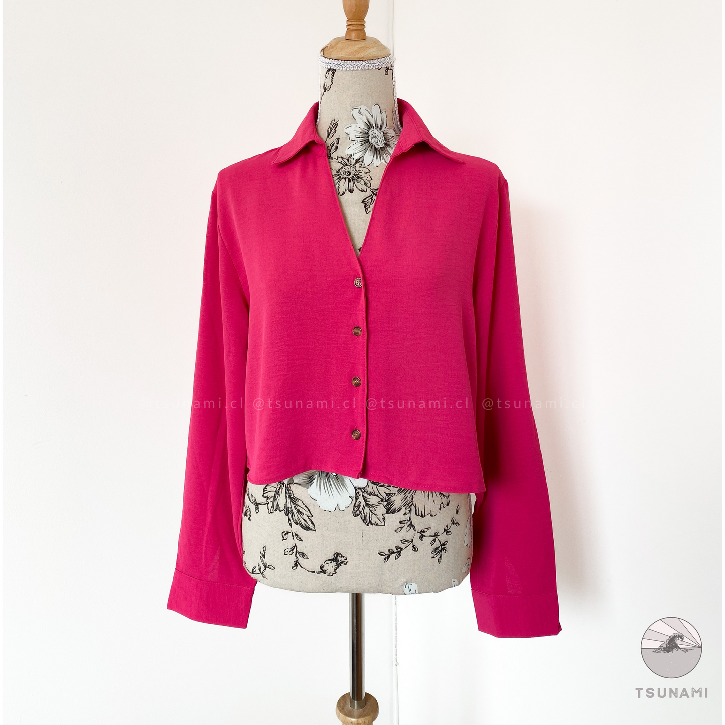 Camisa corta con textura