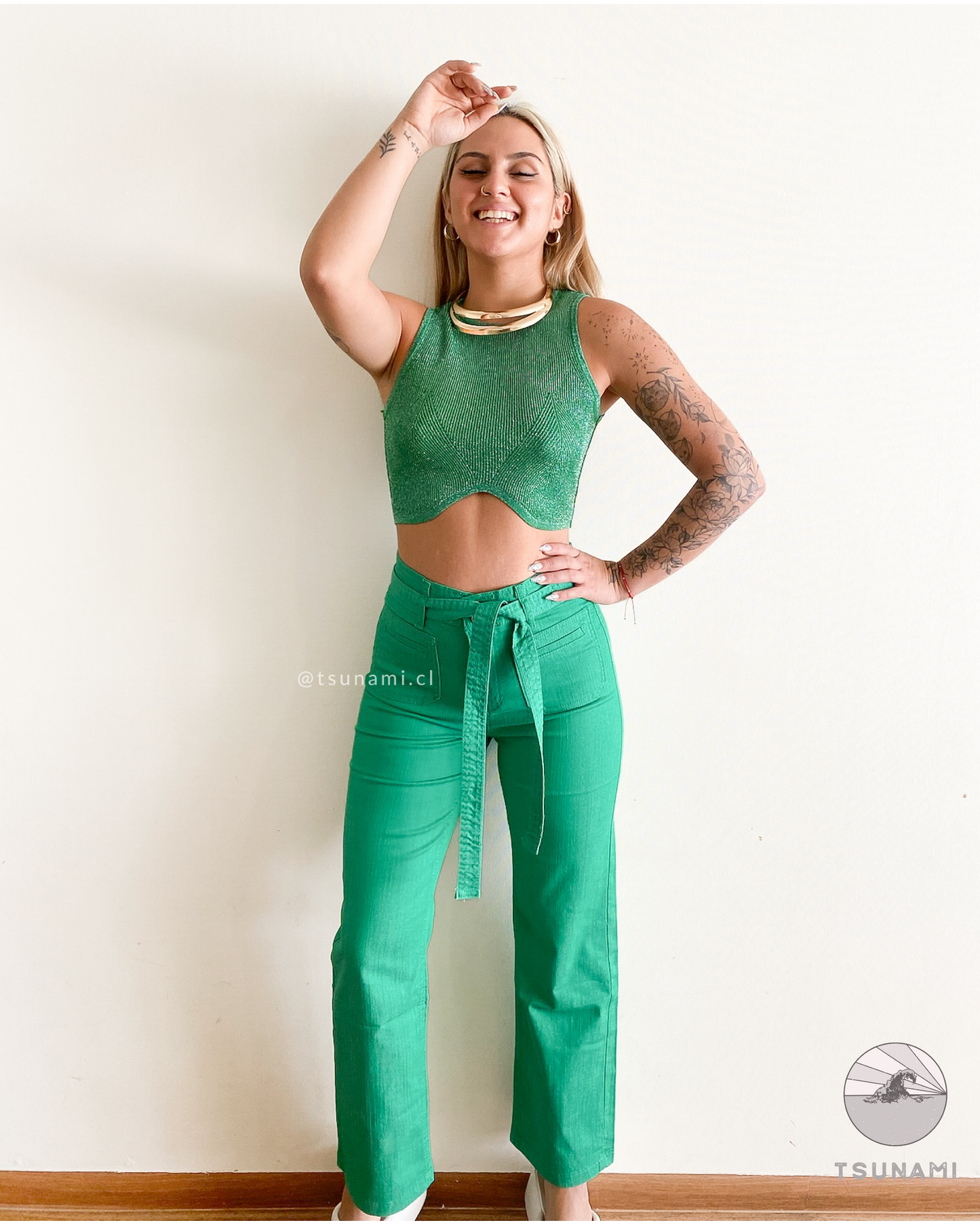 Pantalón con lazo