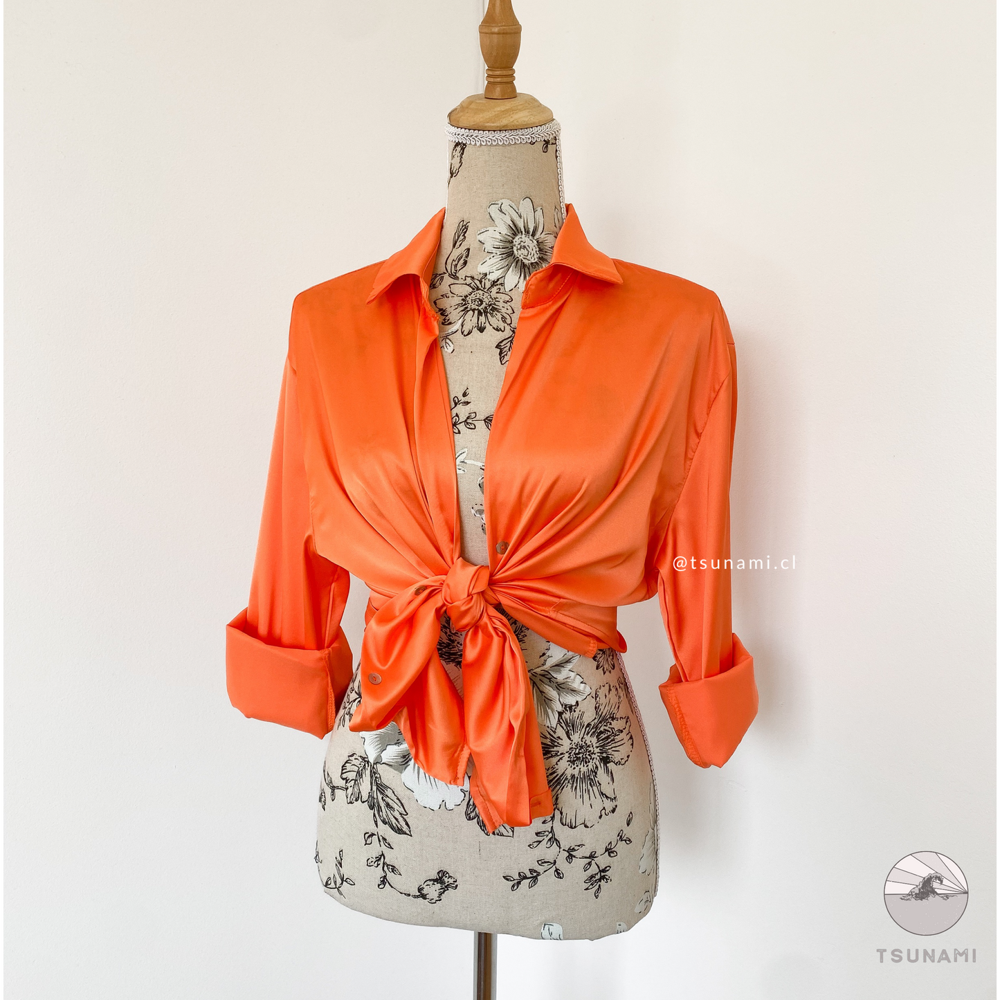 Camisa satinada