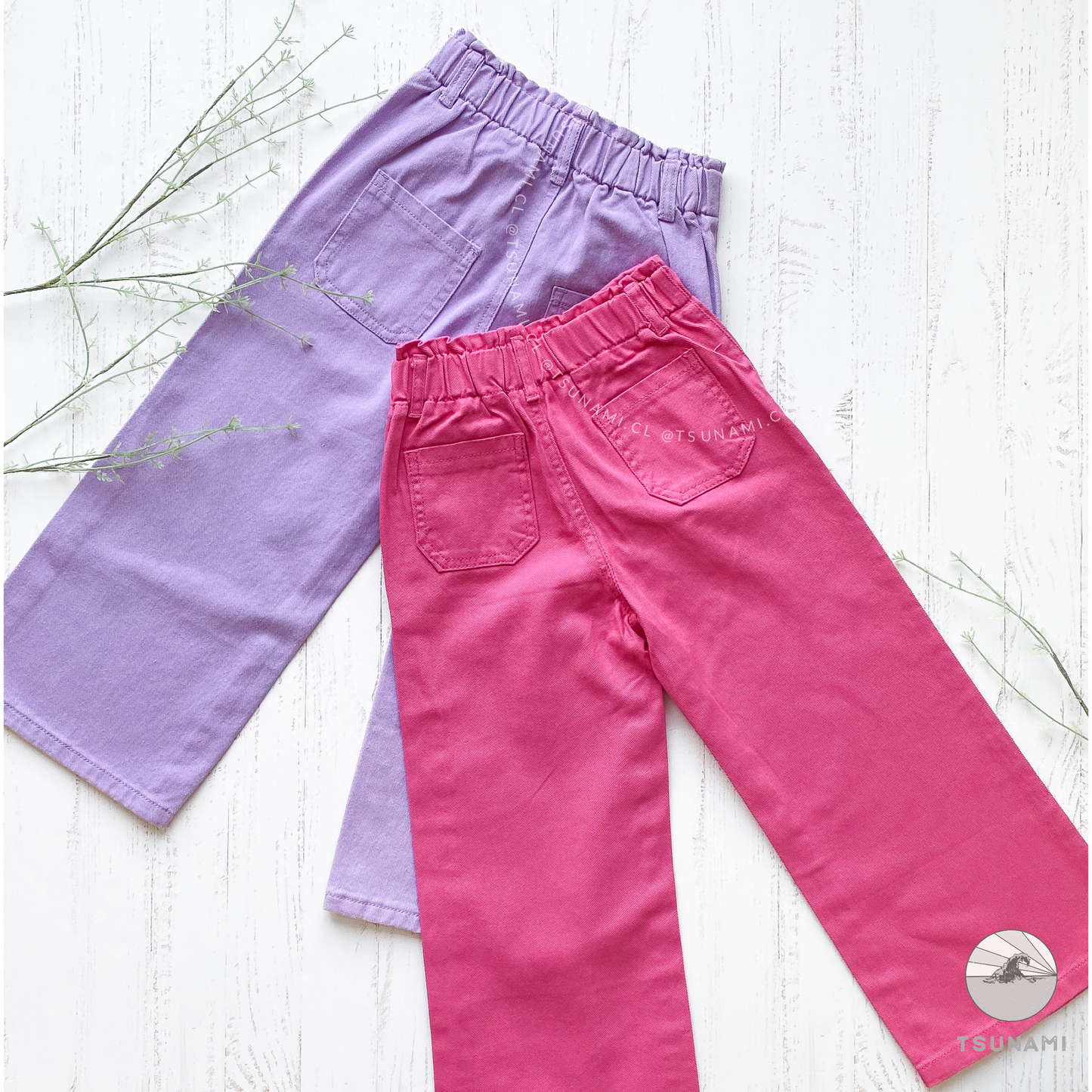 Pantalón wide leg colores