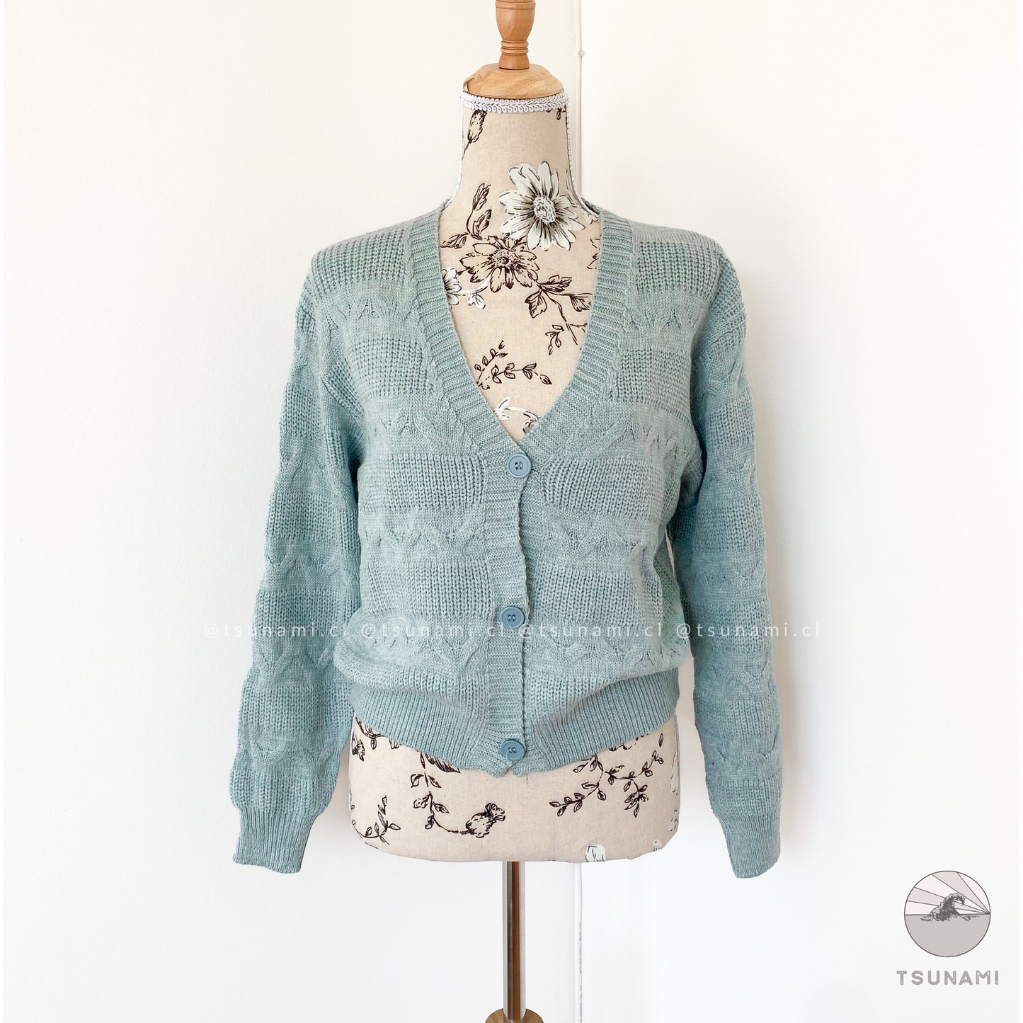 Cardigan con diseño zigzag