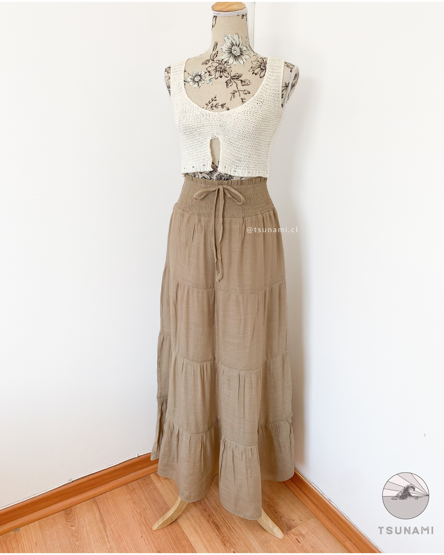 Maxi falda fluida