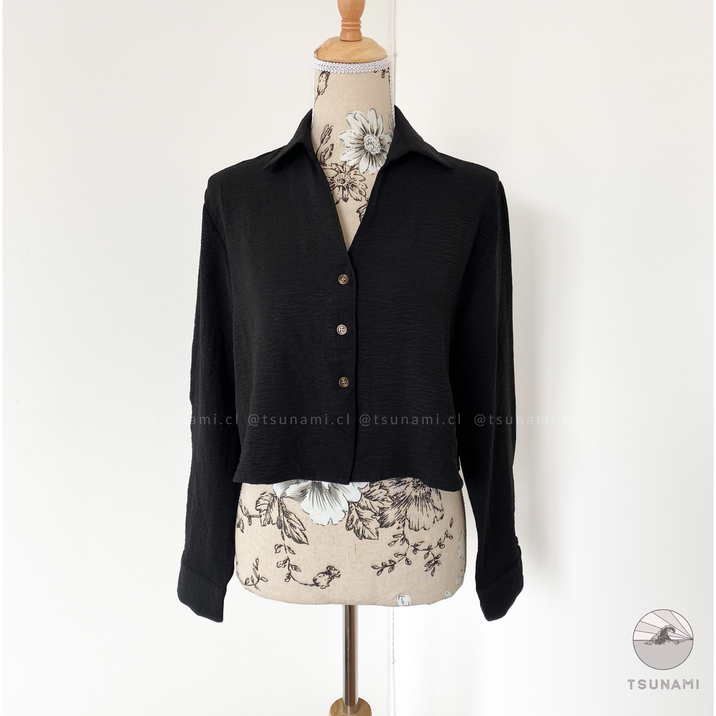 Camisa corta con textura