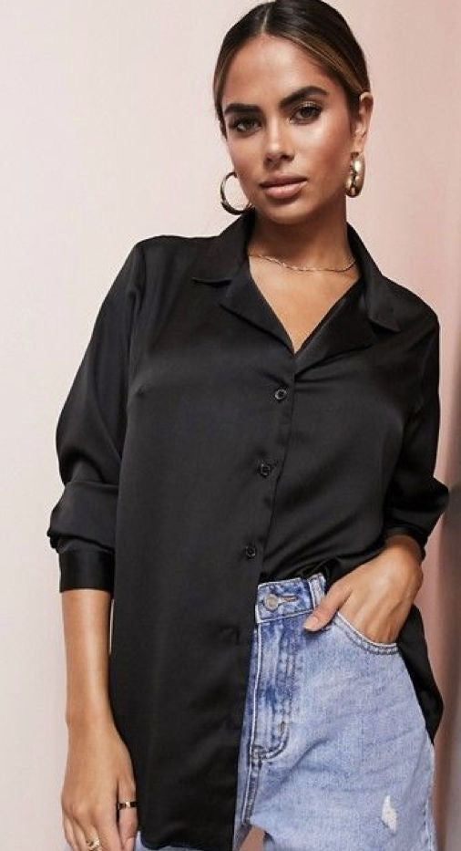 Camisa satinada