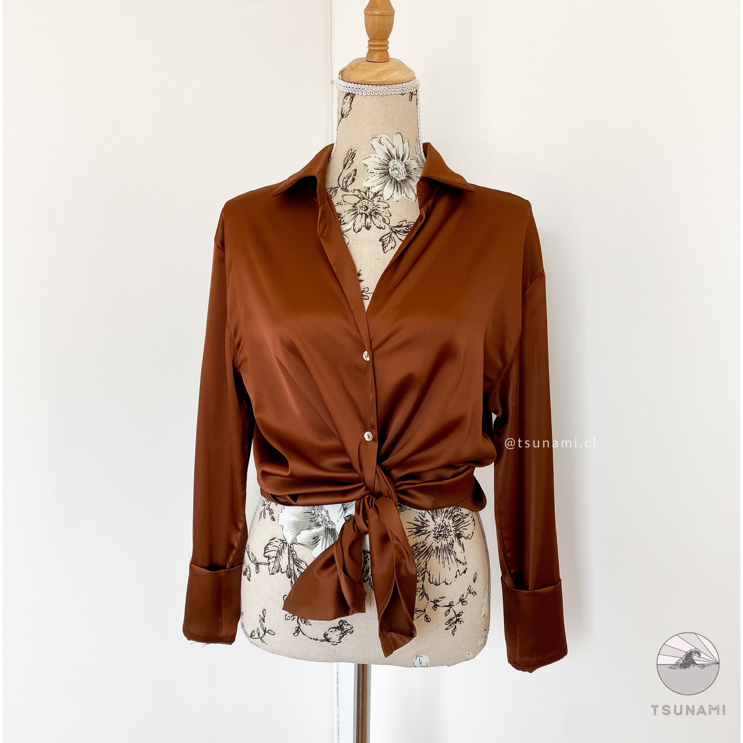 Camisa satinada