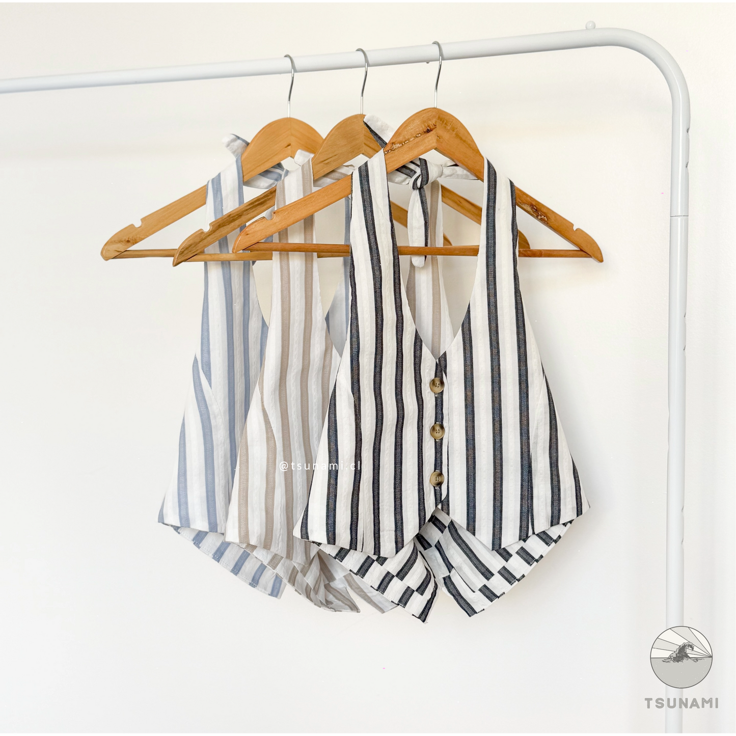 Top halter líneas