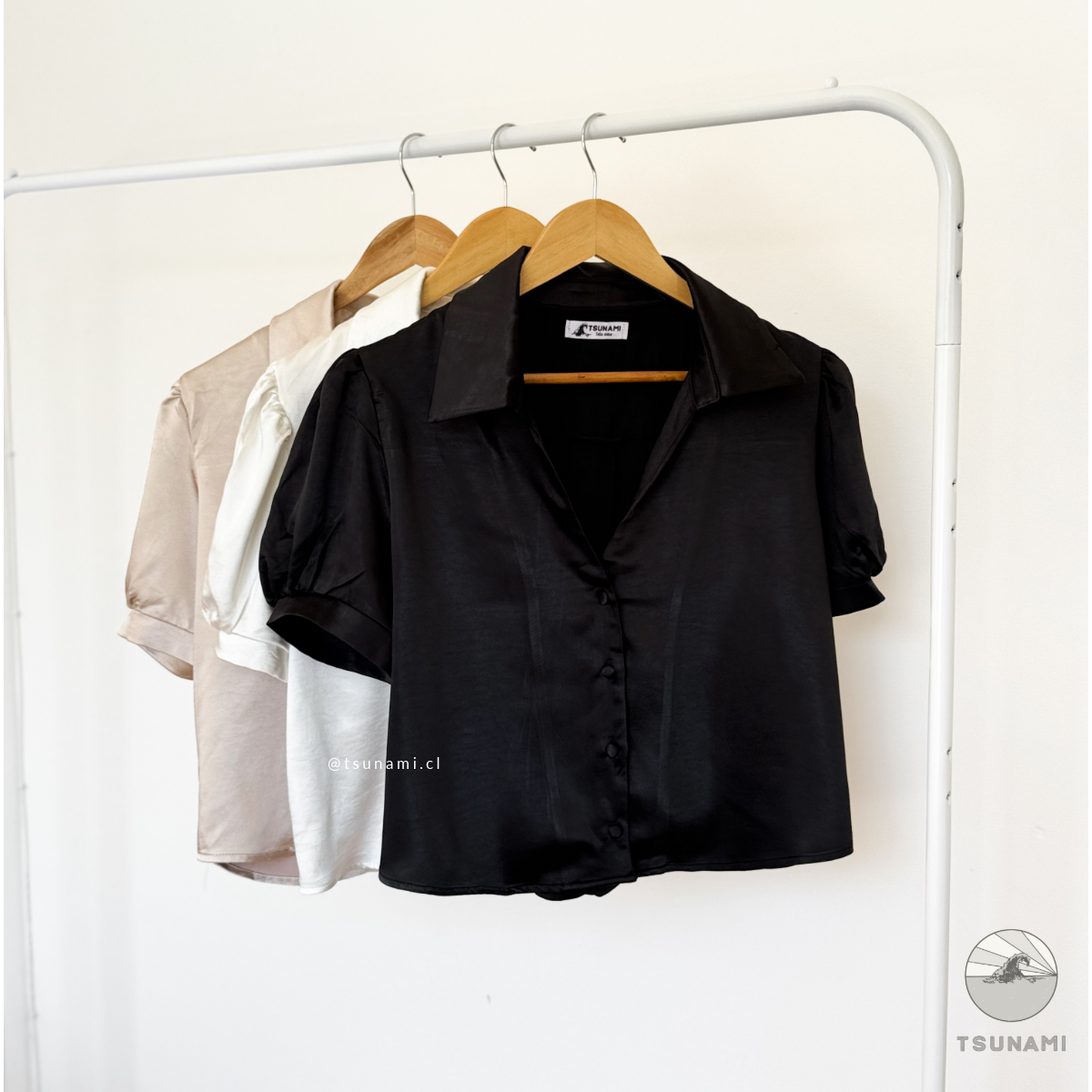 Blusa satinada