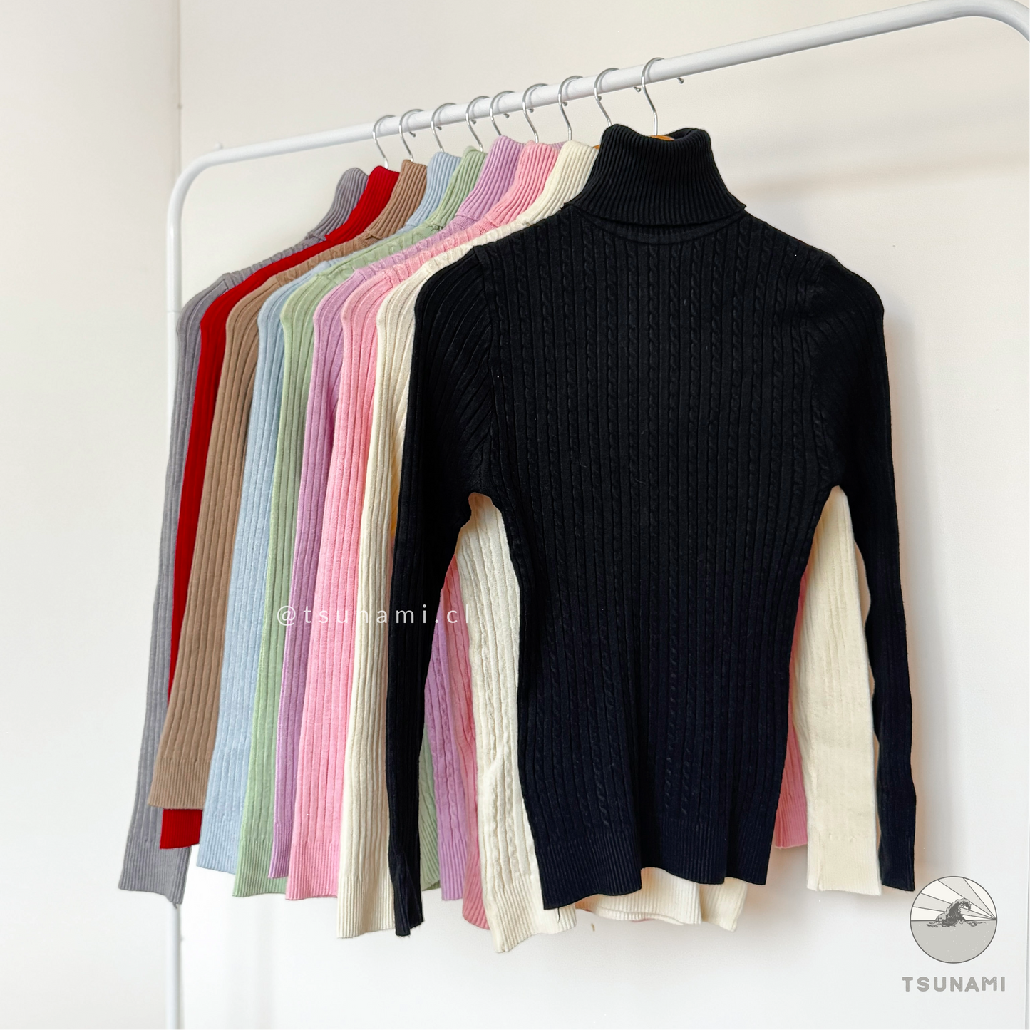Beatle trenzado con cuello alto