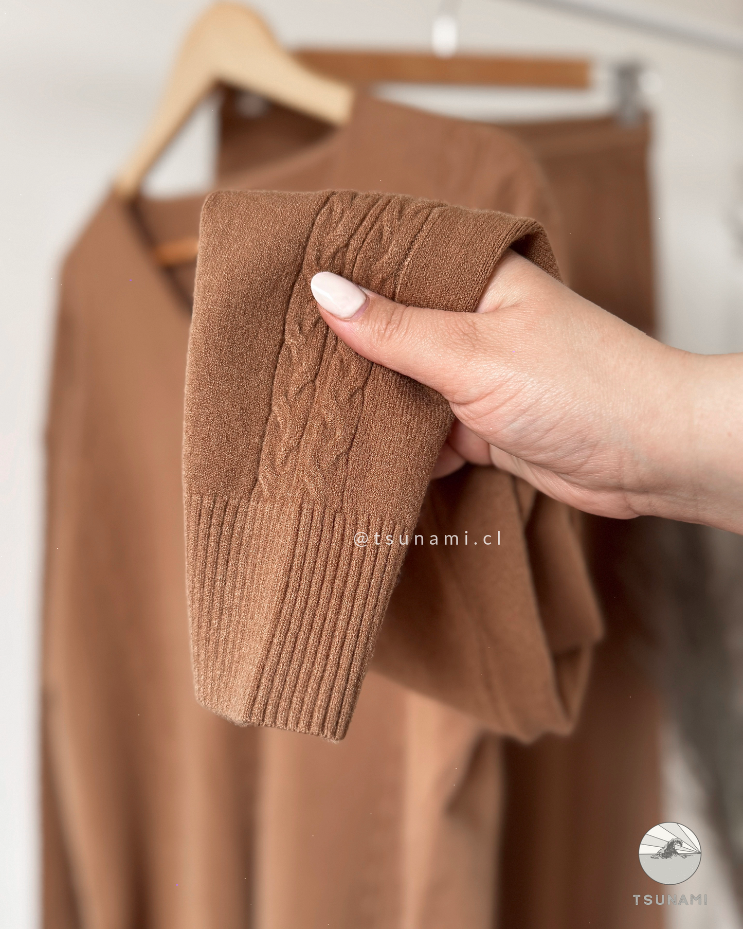 Conjunto con diseño espiga