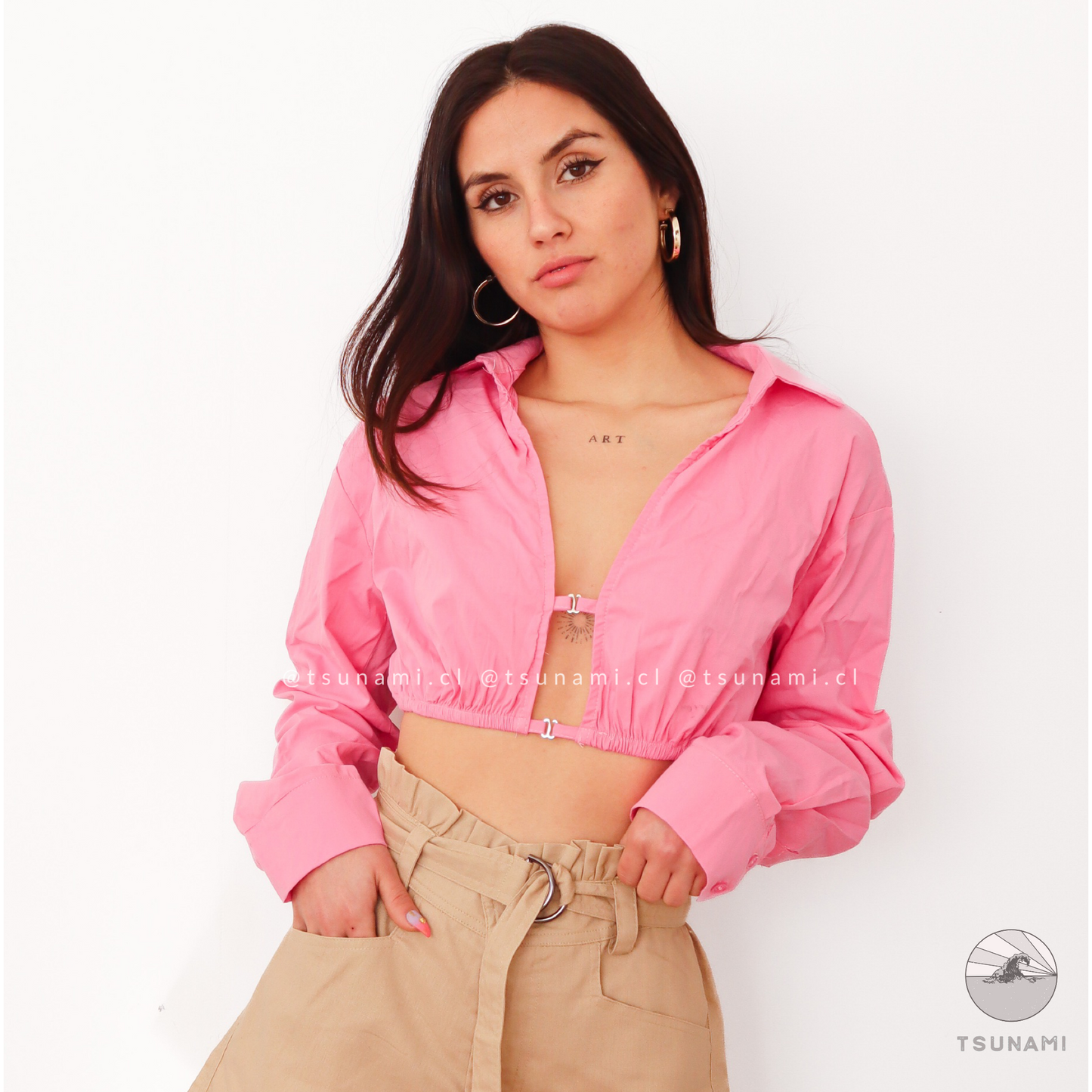 Camisa crop