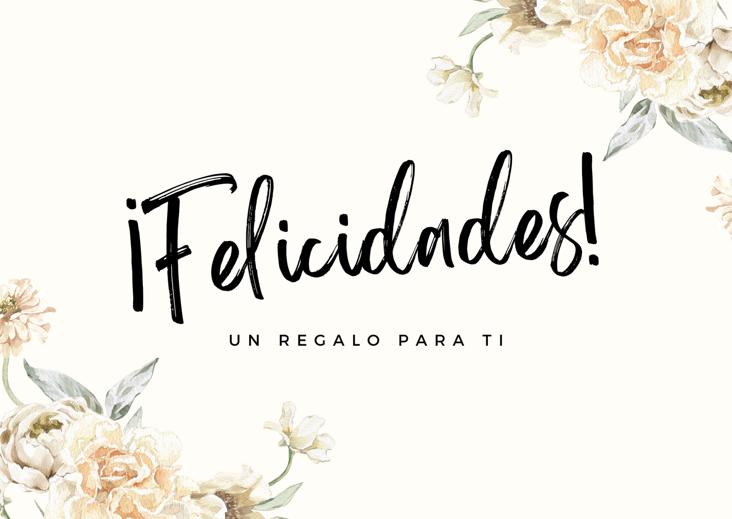 Gift card felicidades