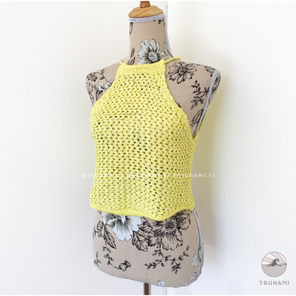 Top tejido halter