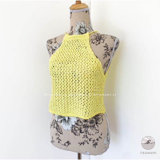 Top tejido halter