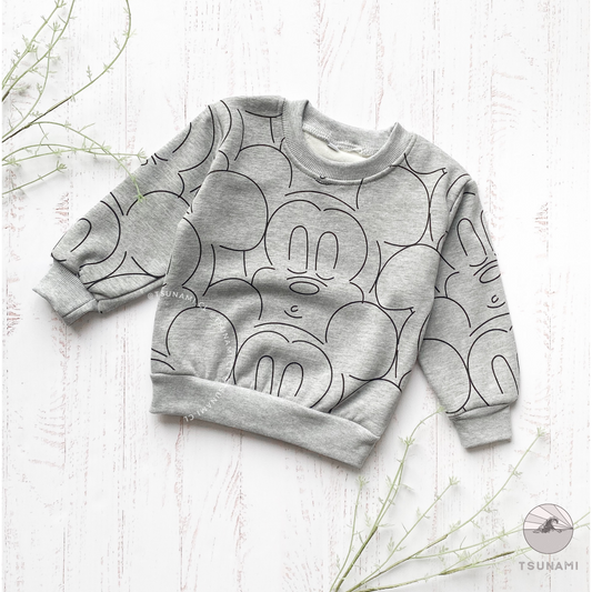 Polerón gris de mickey