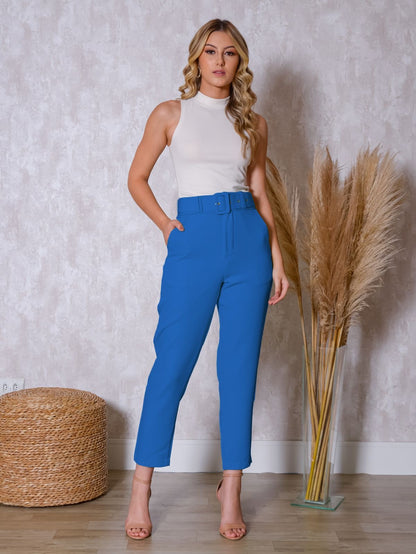 Pantalón sastrero con cinturón