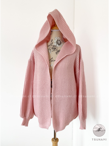 Cardigan con gorro