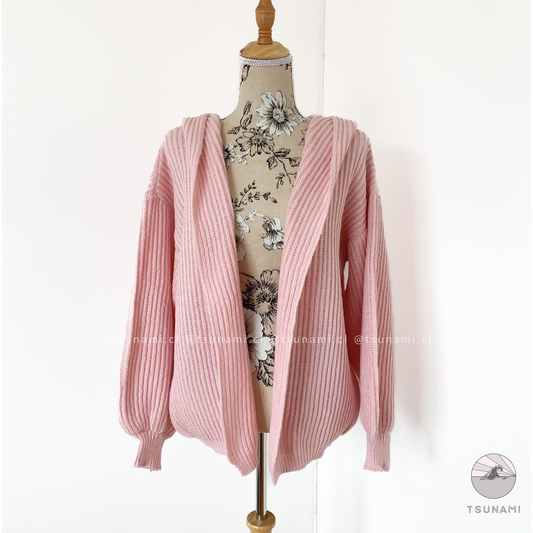 Cardigan con gorro