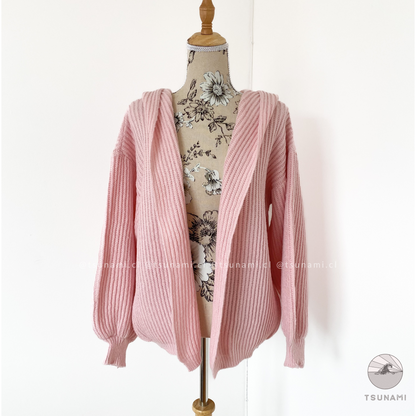 Cardigan con gorro