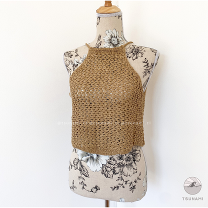 Top tejido halter
