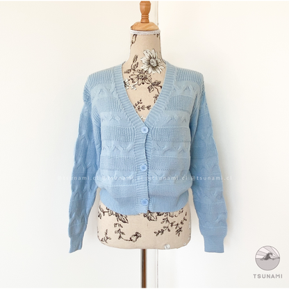 Cardigan con diseño zigzag