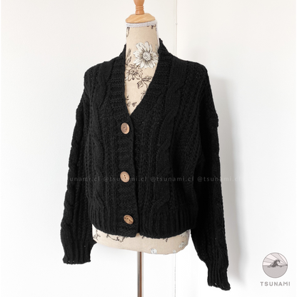 Cardigan botones de madera