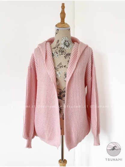 Cardigan con gorro
