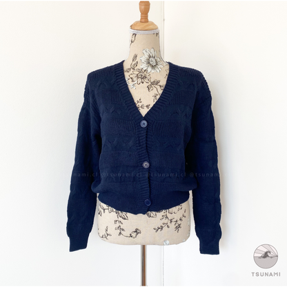 Cardigan con diseño zigzag