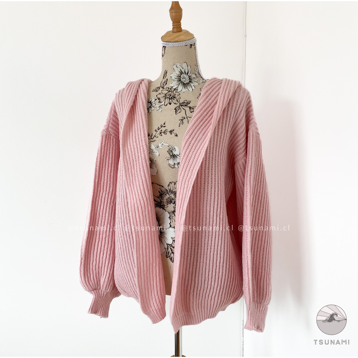 Cardigan con gorro