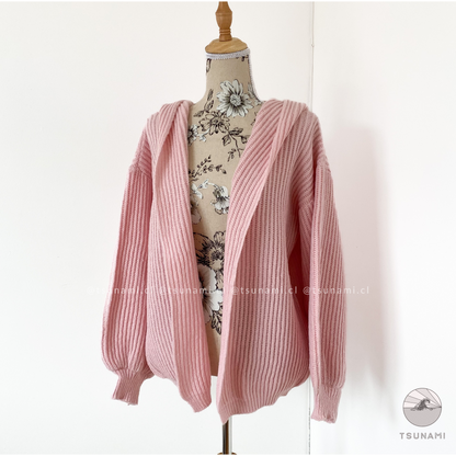 Cardigan con gorro
