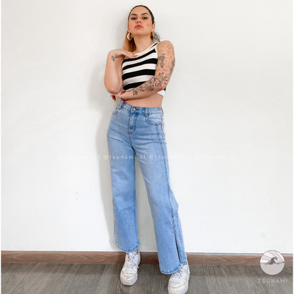Wide leg con abertura